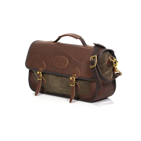 Premium leather bag made in Duluth, MN.