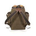 The heavy duty padded shoulder straps are attached with premium leather, stitching, and rivets to ensure a secure attachment.