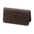 Handcrafted fully out of our high grade premium leather with our signature logo right in the middle of the right flap. Materials sourced within the USA, handcrafted in Duluth MN, and made by Frost River Trading Co.