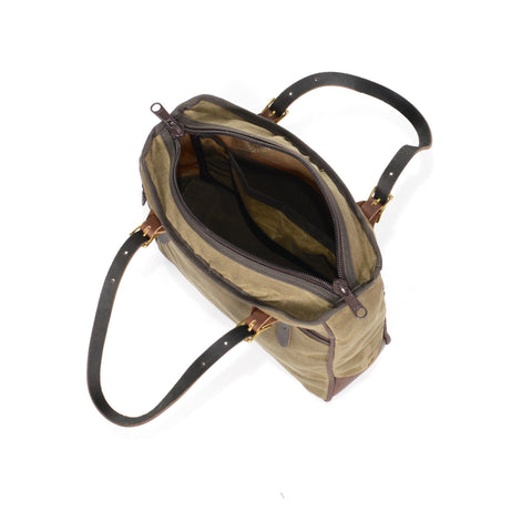 Large zippered main compartment.