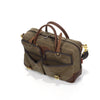 Brief bag with premium leather handles and made in the USA.