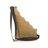 Sturdy webbed cotton shoulder strap with solid brass adjustment piece.