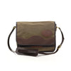 This small satchel is handcrafted out of high quality waxed canvas, premium leather, strong webbed cotton, and sold brass. 