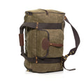 Luggage bag with grab handles and backpack straps.