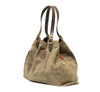 Made with high quality waxed canvas, leather, and solid brass.