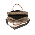 A heavy duty coiled zipper on the interior opening keeps your supplies secure inside the substantial brief.