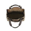 This tote has a large main compartment opening that allows for several tools or items.