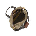 Inside the Simple Brief contains a main compartment with several small pockets and a zippered slip pocket on the side. 