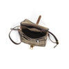 This medium to small shoulder bag comes with a premium leather shoulder strap and shoulder pad.