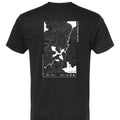 Back of BWCA T-Shirt, Frost River Map in the Boundary Waters Canoe Area, Shirt color Tri-Black