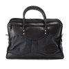 The Single Briefcase is also available in our signature Heritage Black still with all the premium leather, high quality brass, and top-end waxed canvas.