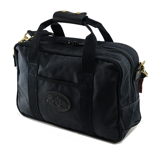Also available in our classic Heritage Black waxed canvas. Still crafted out the premium leather, solid brass, and high-end waxed canvas. 