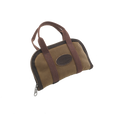 Durable webbed cotton handles that attach to the entire case.