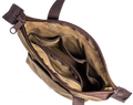 There are several internal pockets for accessories and a hanging internal zippered pocket on the opposite side.