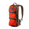Hunter orange two tone day pack with tan outlines durable and high quality materials made by Frost River.